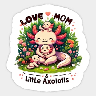 Kawaii Axolotl mothers day mom Sticker